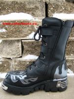 New Rock Boot Boba schwarz / silber