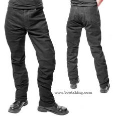 Reitlederhose Nubuck schwarz