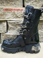 New Rock Boot Luke schwarz / silbern