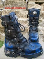 New Rock Boot Skywalker schwarz / blau