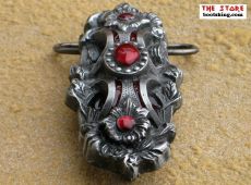 Pagan Grtelschnalle Pagan Flower red