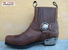 New Rock Bikerstiefelette Woltje braun