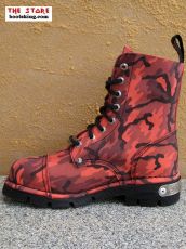 New Rock Boot Cassia rot camouflage