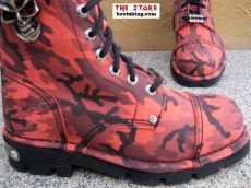 New Rock Boot Cassia rot camouflage