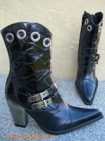 New Rock Westernstiefelette Martinique dunkelblau