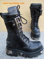 New Rock Boot Ragged schwarz