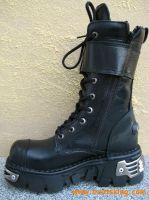 New Rock Boot Ragged schwarz