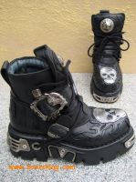 New Rock Boot Montserrat schwarz / silbern