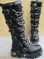 New Rock Boot Hammer schwarz