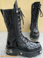 New Rock Boot Tobago schwarz / schwarz glnzend