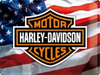 Harley Davidson Blechschild USA Logo mit Bar & Shield