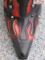 New Rock Westernstiefel Alore schwarz / rot