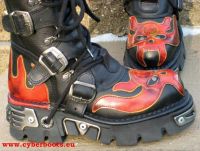 New Rock Boot Morpheus schwarz / rot