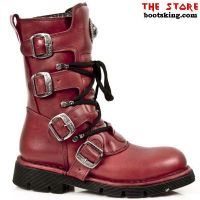 New Rock Boots Traenker rot