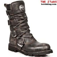 New Rock Boots Traenker antik braun