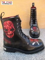 New Rock Boot Corrado schwarz rot