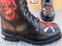 New Rock Boot Corrado schwarz rot