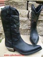 New Rock Westernstiefel Jabba schwarz