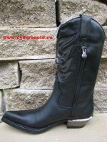 New Rock Westernstiefel Jabba schwarz