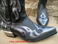 New Rock Westernstiefel Panaka schwarz/silbern