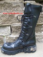 New Rock Boot Lazarus schwarz / silber