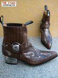 New Rock Westernstiefelette Wulf braun