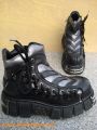 New Rock Boot Pankor schwarz / silbern