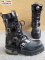 New Rock Boot Sorren schwarz / schwarz glnzend